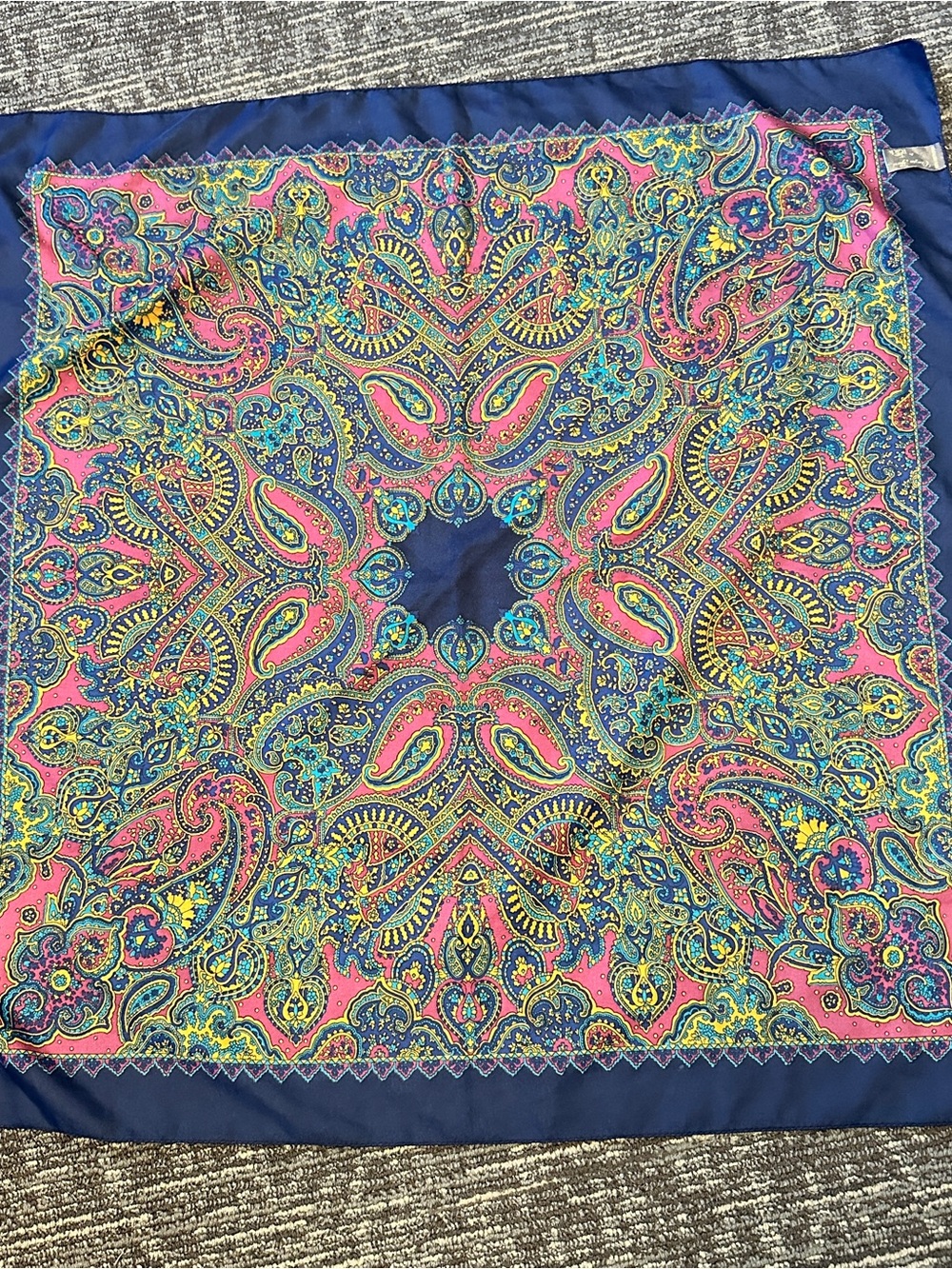 Cinzia Fiori for The Rack vintage multicoloured paisley print scarf